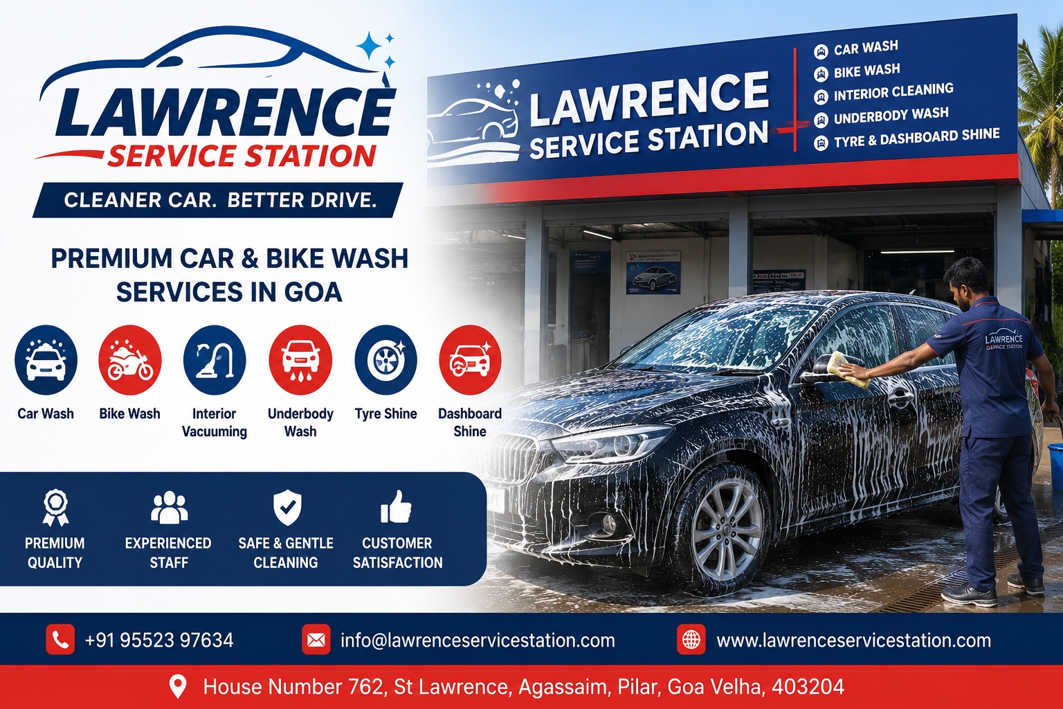 Lawrence Service Station – Car Wash Goa